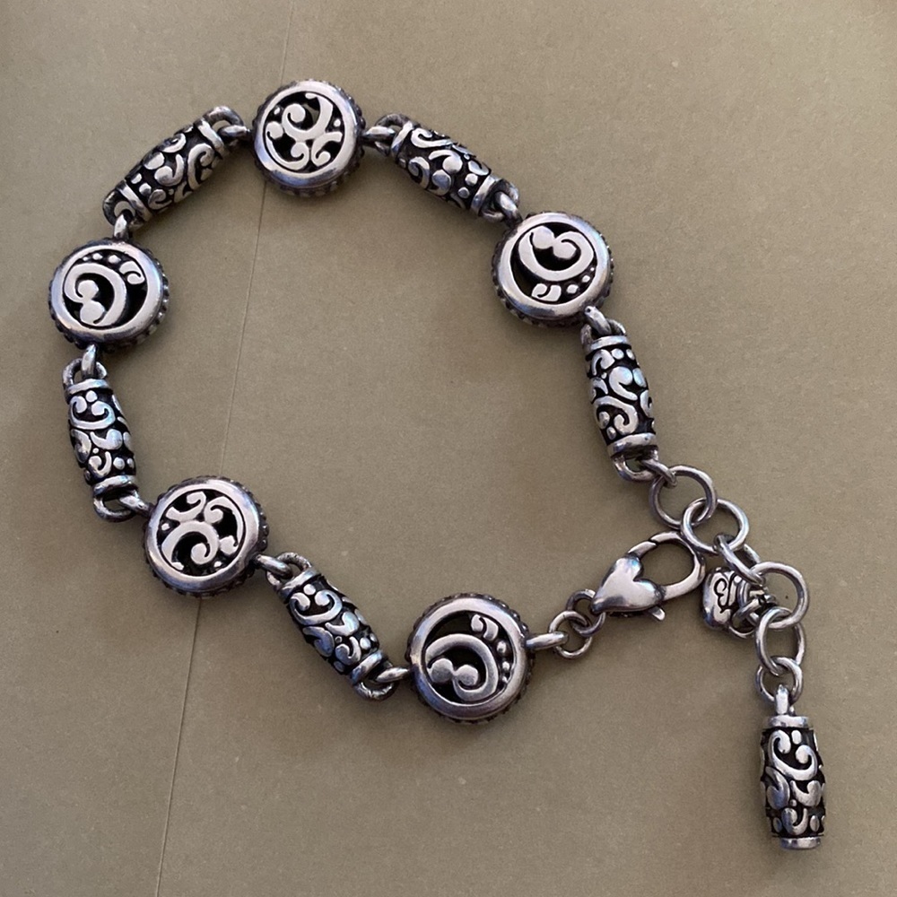 BRIGHTON‎ vintage retired Mission silver link bracelet